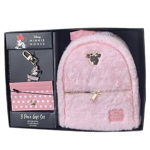 New Disney Minnie Mouse Three Piece Mini Backpack Set
